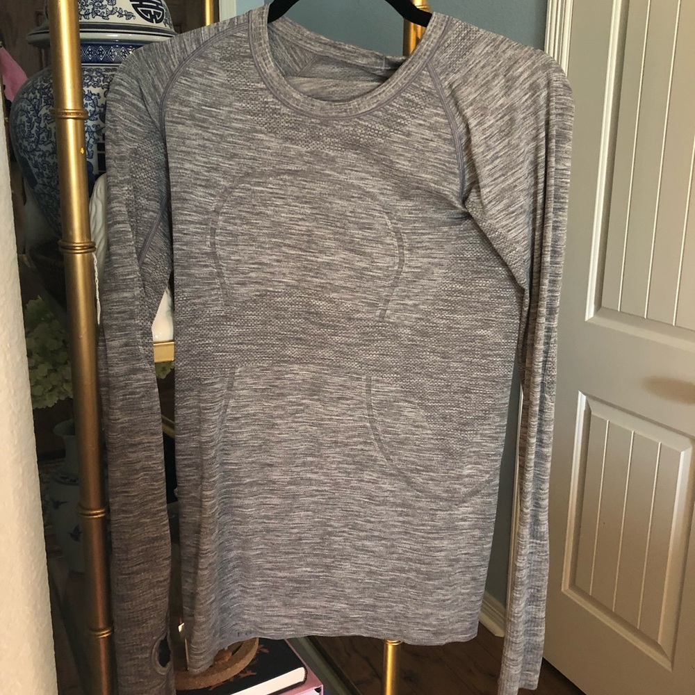 Lululemon Swiftly Tech Top Heather Gray Sz 6